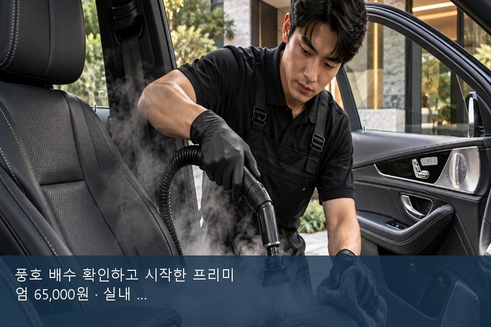 풍호 배수 확인하고 시작한 프리미엄 65,000원 · 실내 냄새를 연 기록
