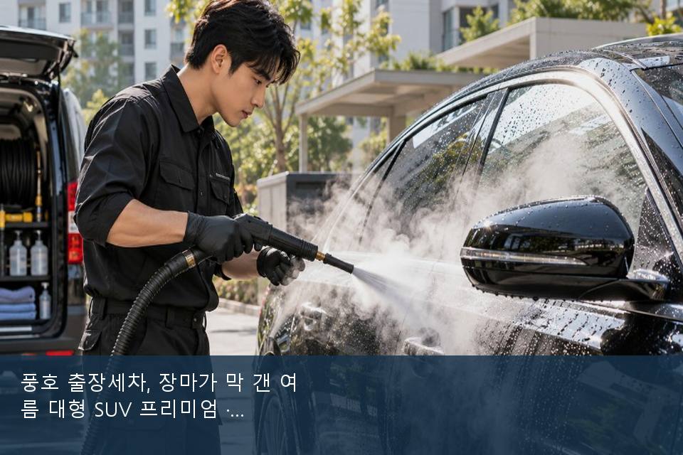 풍호 출장세차, 장마가 막 갠 여름 대형 SUV 프리미엄 · 차종 기준 금액
